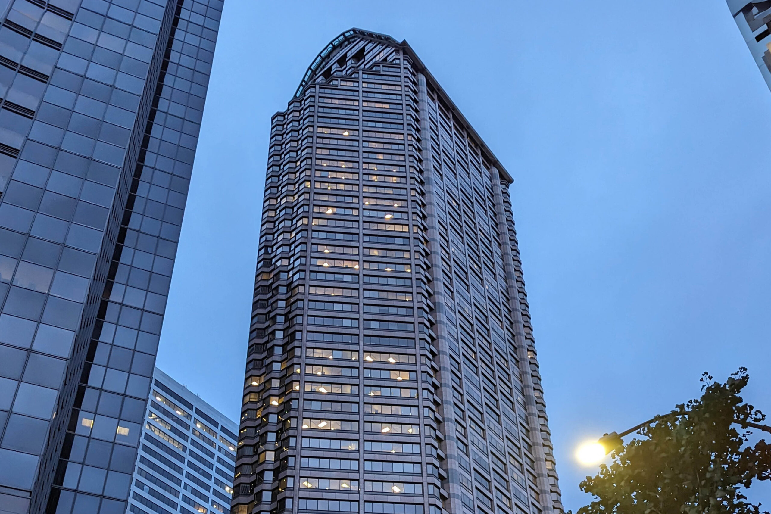 Seattle Municipal Tower, a downtown high-rise that transitioned to all-electric systems as part of the city’s decarbonization strategy